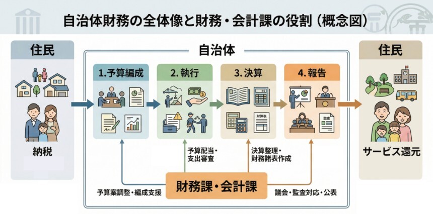 自治体財務の全体像と財務・会計課の役割
