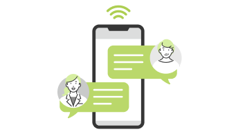 予約状況・来庁記録の可視化とリマインドのイメージ